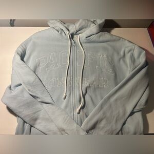 PacSun blue zip up hoodie